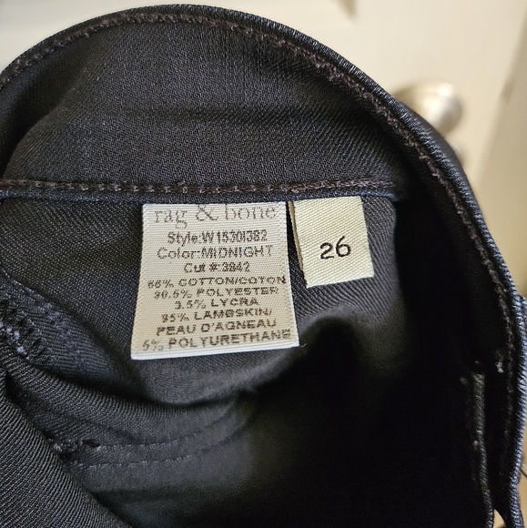 Rag & Bone 26 Midnight Jean Skinny Leg Like-New! - Picture 8 of 8
